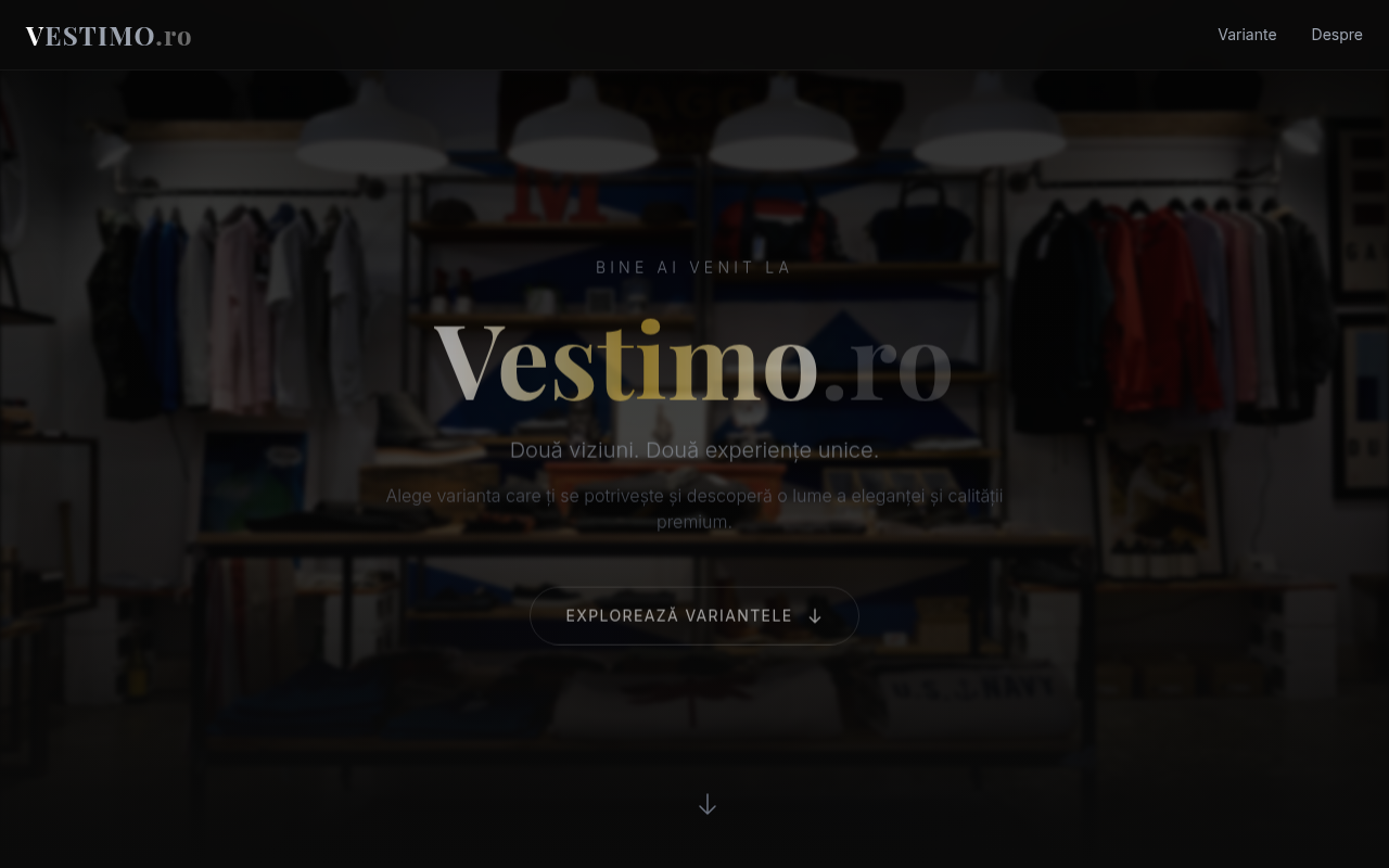 Vestimo.ro: MVP Aplicație PHP Funcțională + Domeniu Premium - Gata de Lansare!