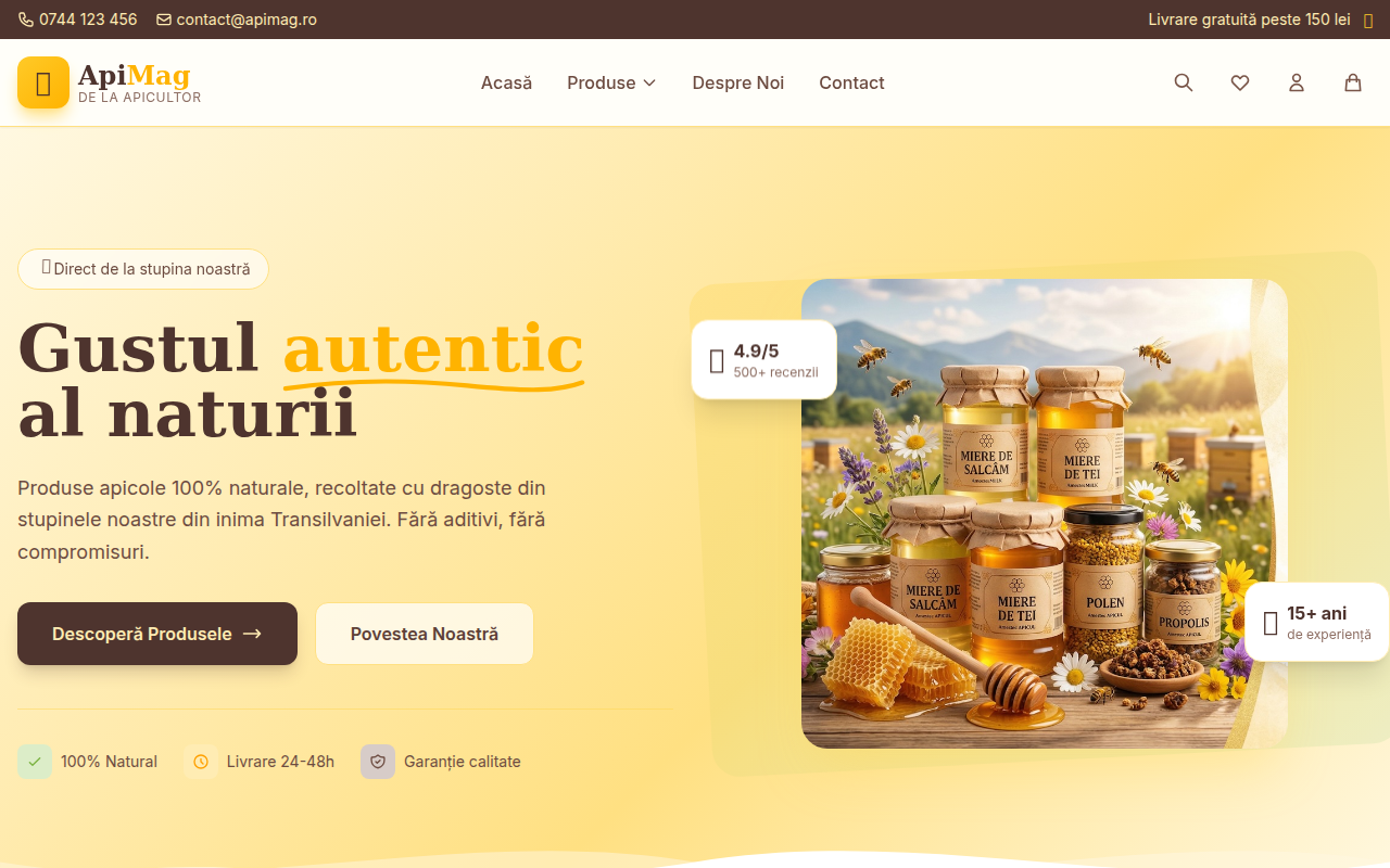 Apimag.ro: MVP Funcțional - Start Rapid în Economia API