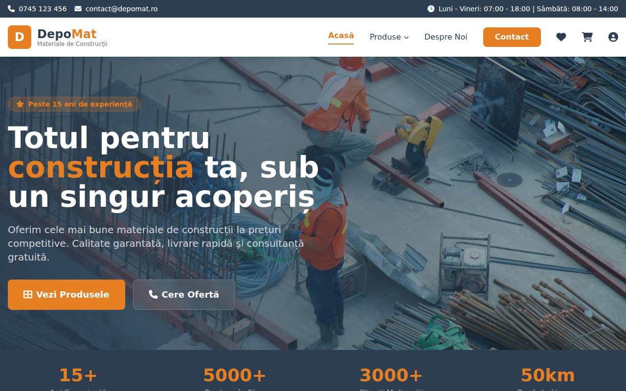 Depomat.ro: MVP Funcțional - Soluție Completă pentru Management Stocuri/Depozite